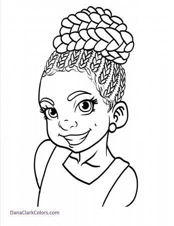 Free African American Children's Coloring Pages - DanaClarkColors.com