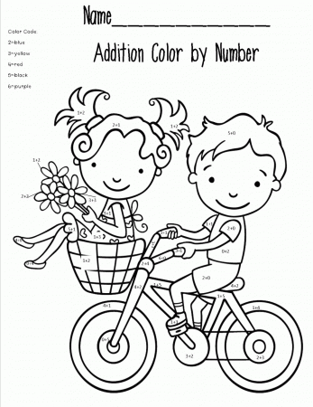 Addition Coloring Pages | Forcoloringpages.com