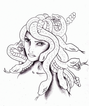 Step Free Medusa Coloring Page - Artscolors