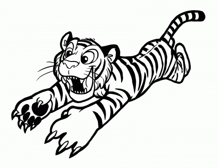 Tiger Coloring - Coloring Pages for Kids and for Adults