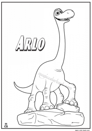 Good Dinosaur Coloring Pages free printable arlo 01