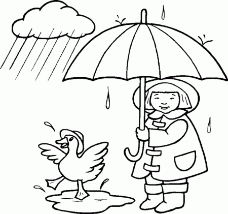 Rain #18 (Nature) – Printable coloring pages