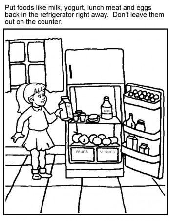 Food coloring pages ...