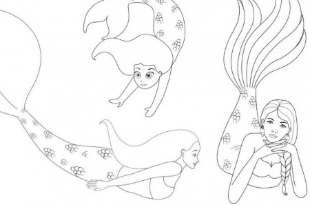 Mermaid Coloring Pages - Free Download ????????