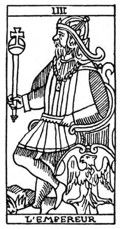 Tarot Card: The Emperor. /N'The Emperor (Will Power).' Woodcut, French,  16Th Century. Poster Print by Granger Collection - Item # VARGRC0077724 -  Posterazzi