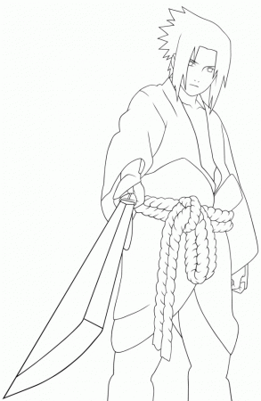 sasuke coloring pages - Clip Art Library