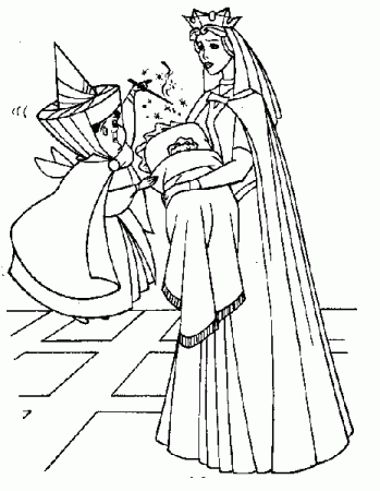 Sleeping Beauty Coloring Pages | 360ColoringPages