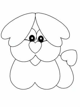 Heart Dog Coloring Pages Picture 31 – Dogs and Puppies Coloring ...