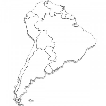 Best Photos of South America Coloring Pages - South America Map ...