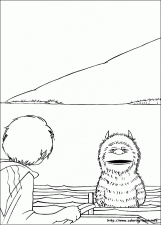 Where the wild things are coloring page