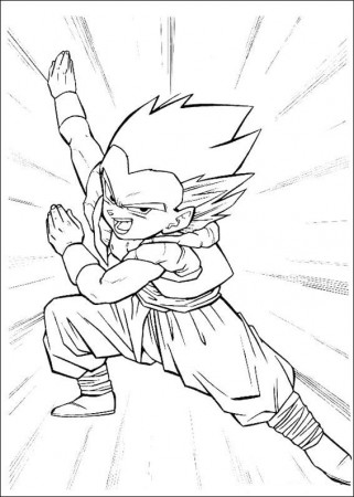 Dragon Ball Z Pictures To Color - Coloring Pages for Kids and for ...