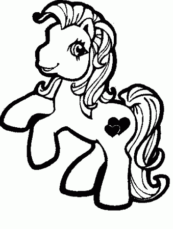 Cartoon Horse Coloring Pages For Girls Free | Cartoon Coloring ...