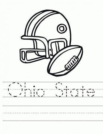 Ohio State Football Coloring Pages - Coloring Style Pages