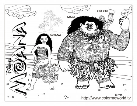 Hei Hei Coloring Page
