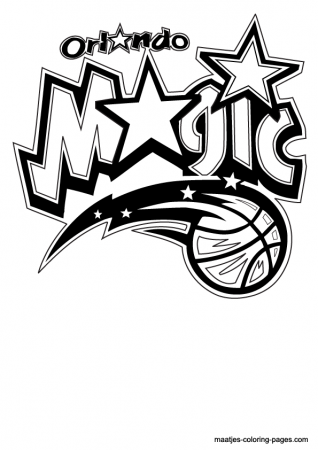 NBA Orlando Magic logo coloring pages