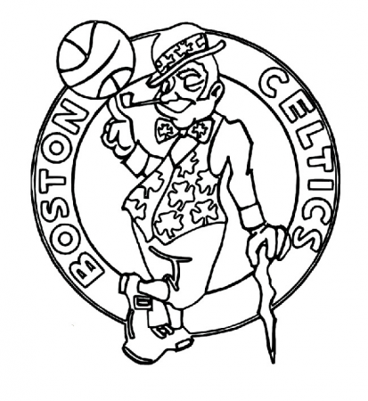 Pin on Basketball Coloring Page