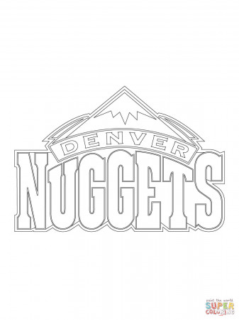 Denver Nuggets Logo coloring page | Free Printable Coloring Pages