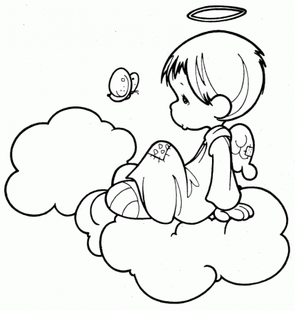 Personalized Precious Moments Angel Coloring Pages Az Coloring ...