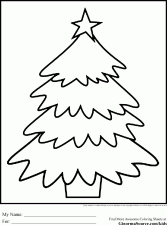 Christmas Tree S - Coloring Pages for Kids and for Adults