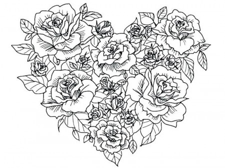 15 Gorgeous Rose Coloring Pages for Kids and Adults