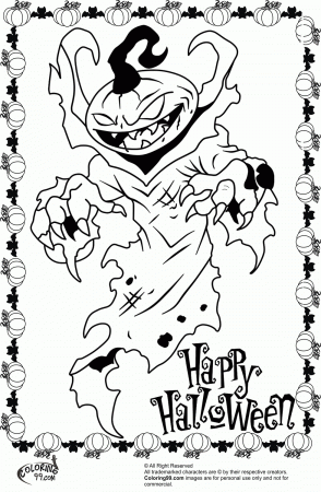 10 Pics of Scary Demon Coloring Pages - Scary Halloween Coloring ...