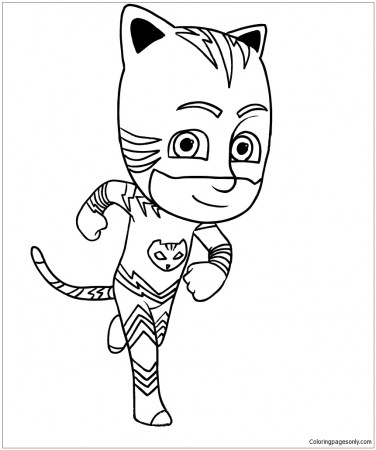 Catboy of PJ Masks Coloring Page - Free Coloring Pages Online