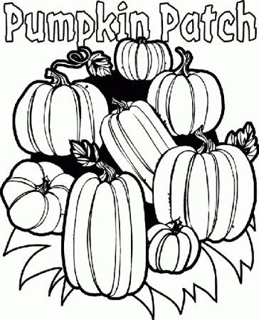 Pumpkin Patch Coloring Page | crayola.com