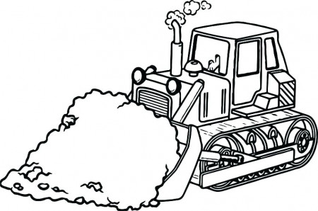 The best free Bulldozer coloring page images. Download from 147 ...