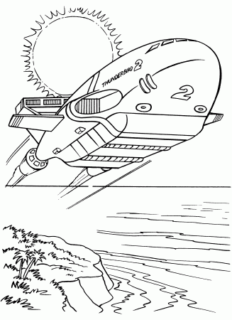 Ford Thunderbird Coloring Page