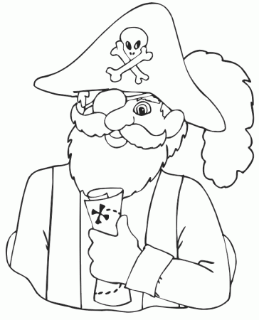 Pirate Treasure Map Coloring Pages - VoteForVerde.com