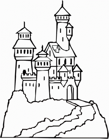 Disney Castle Printable - Coloring Pages for Kids and for Adults
