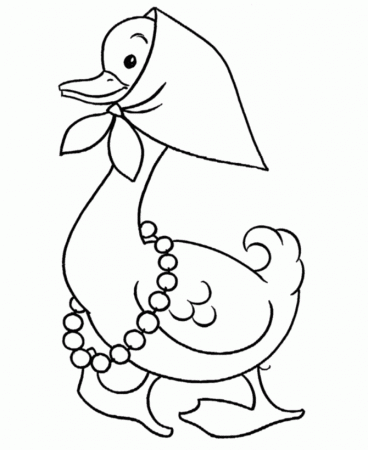 Pre-K Coloring Pages | Free Printable Mother Goose Pre-K Coloring 