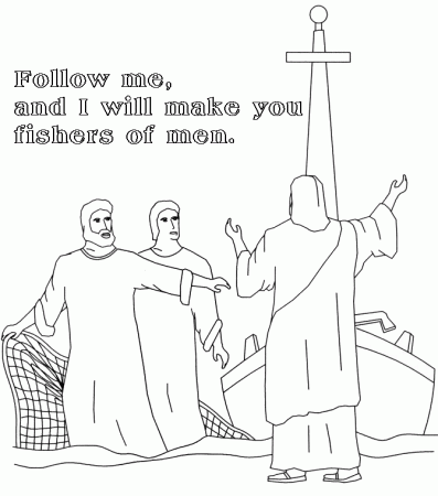 Fishers of Men Coloring Page