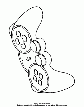 Game Controller - Free Coloring Pages for Kids - Printable ...