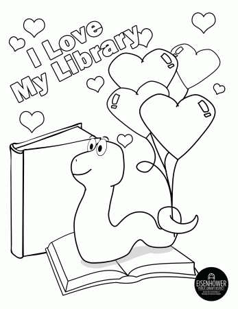Valentine's Day Coloring Page - Eisenhower Public Library