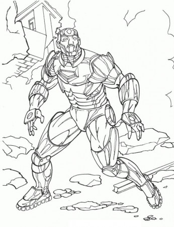 Iron Man 11 Coloring Page - Free Printable Coloring Pages for Kids