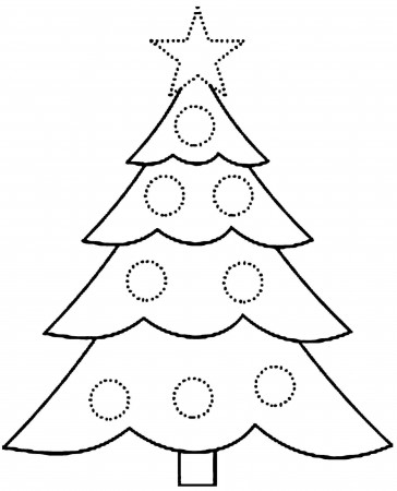 Coloring Pages Christmas Tree - Christmas Moment