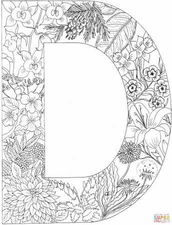 letter 0 coloring pages | Only Coloring Pages
