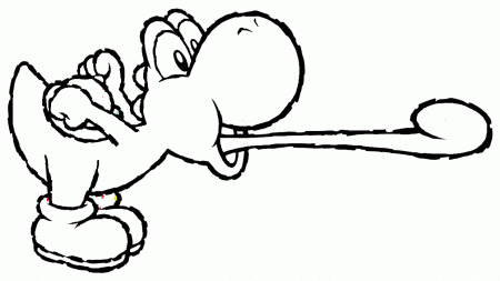 Yoshi Colouring Pages To Print - Coloring Pages for Kids and for ...