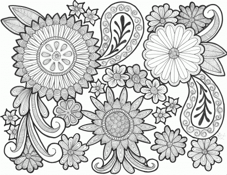 13 Pics of Paisley Coloring Pages Easy - Paisley Flower Coloring ...