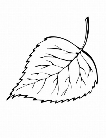 Amazing of Simple Leaf Coloring Page At Leaf Coloring Pag #3618