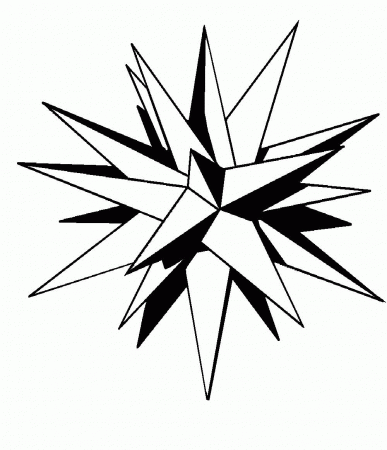 Jesus Light of the World Coloring Page, Moravian Star Coloring ...