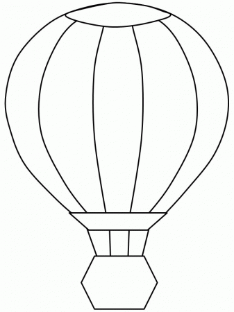 Hot Air Balloon Printable Template - Coloring Pages for Kids and ...
