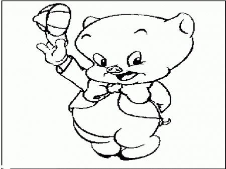 baby porky pig coloring pages | Best Coloring Page Site