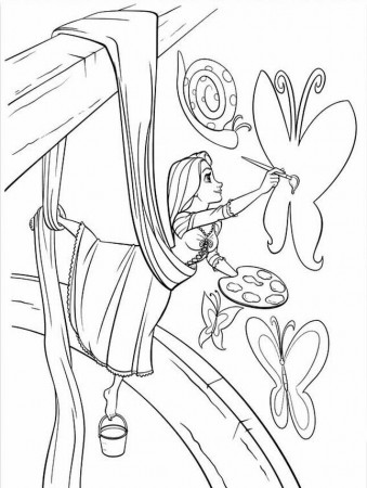 Tangled Coloring Page | Coloring Pages of Epicness | Pinterest ...