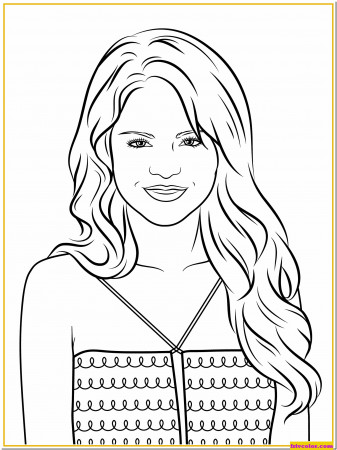 Selena Gomez Celebrity - Friv Free Coloring Pages For Children ...