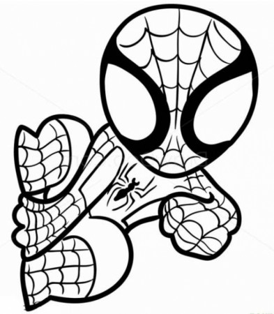 Printable Coloring Page Spiderman Logo - Novocom.top