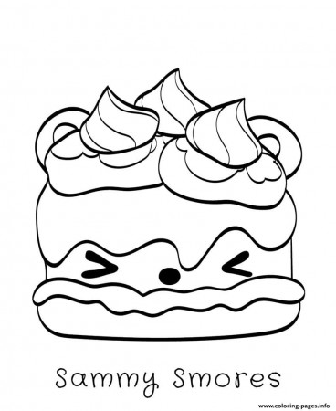 Sammy Smores Coloring Pages Printable