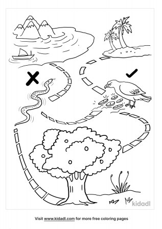 Treasure Map Coloring Pages | Free Fun Coloring Pages | Kidadl