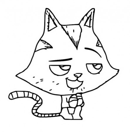 Catrat from Gabby's Dollhouse Coloring Page - Free Printable Coloring Pages  for Kids